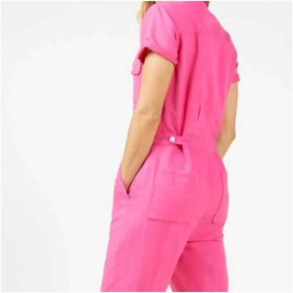 Outerknown S.E.A. Suit Jumpsuit in Hibiscus Size Small - Picture 2 of 4